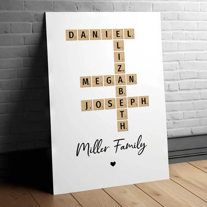 Family Crossword Art
