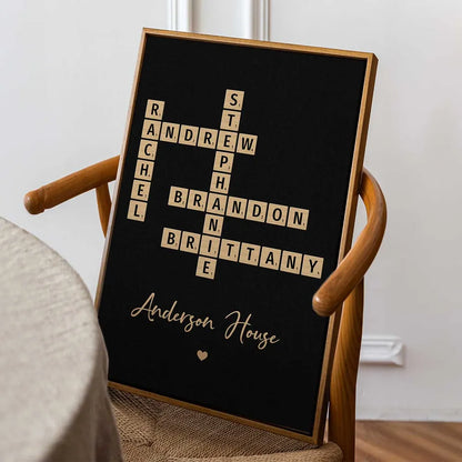 Family Crossword Art