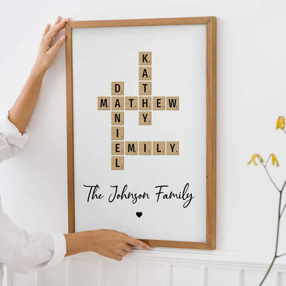 Family Crossword Art