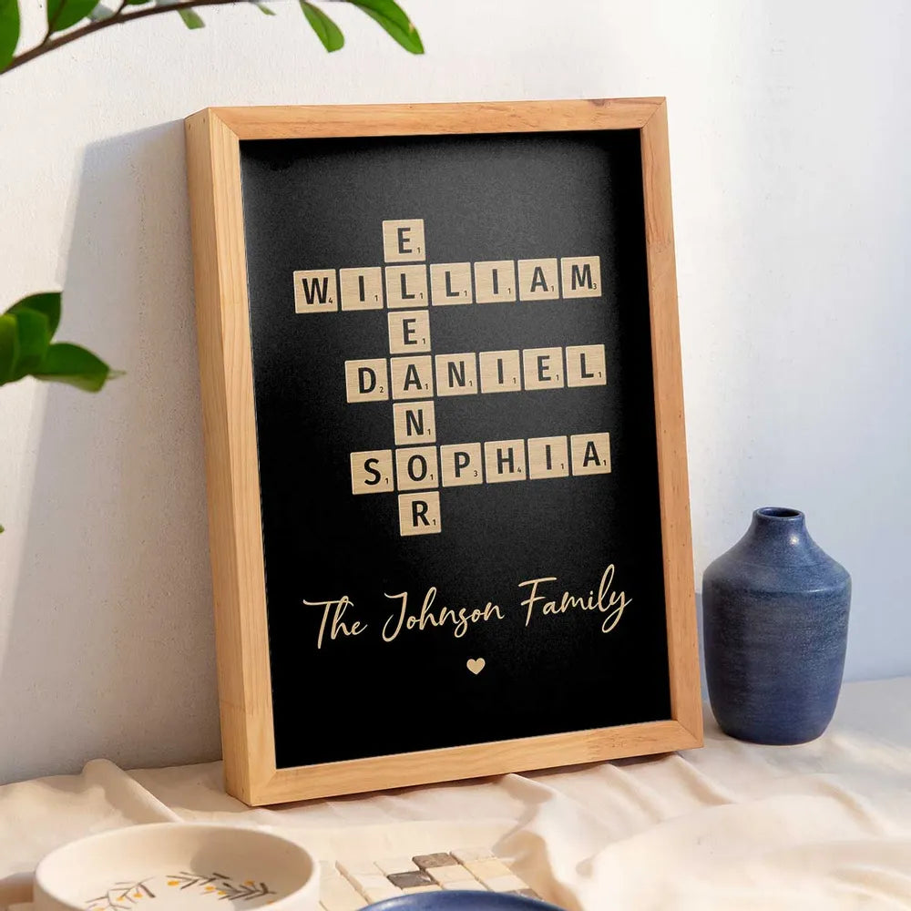 Family Crossword Art