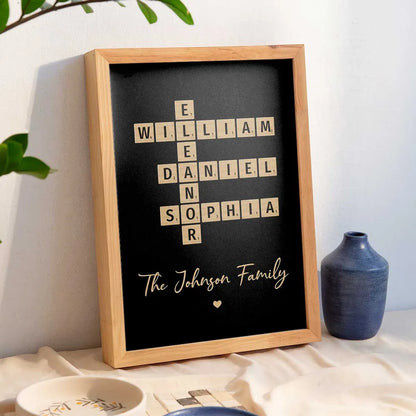 Family Crossword Art