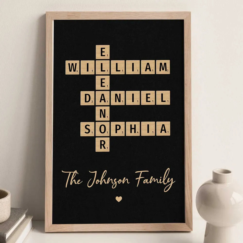 Family Crossword Art