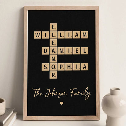 Family Crossword Art
