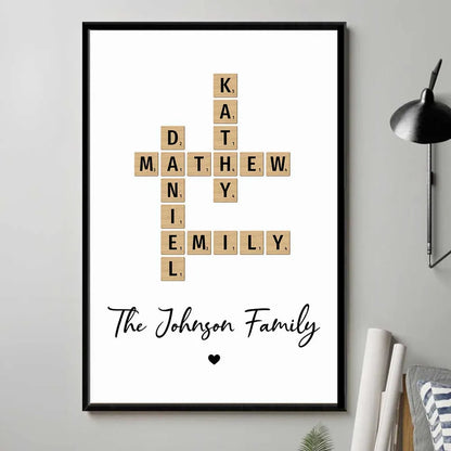 Family Crossword Art