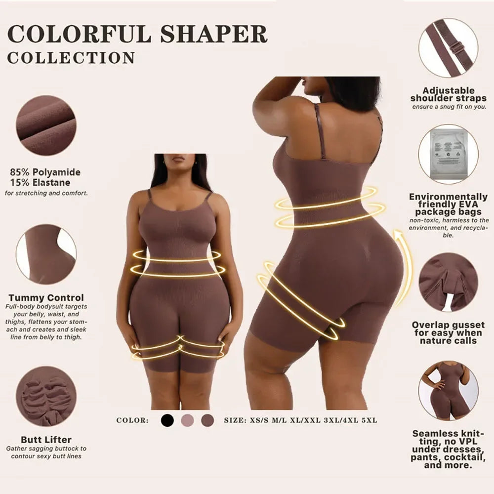 Shapewear Bodysuit Women Tummy Firm Control Waist Trainer Body Shaper Bodysuit Reducing and Shaping Shapers Bodysuit