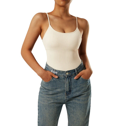 Sleeveless Tummy Control Tank Tops Bodysuits